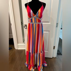 Striped maxi sun dress